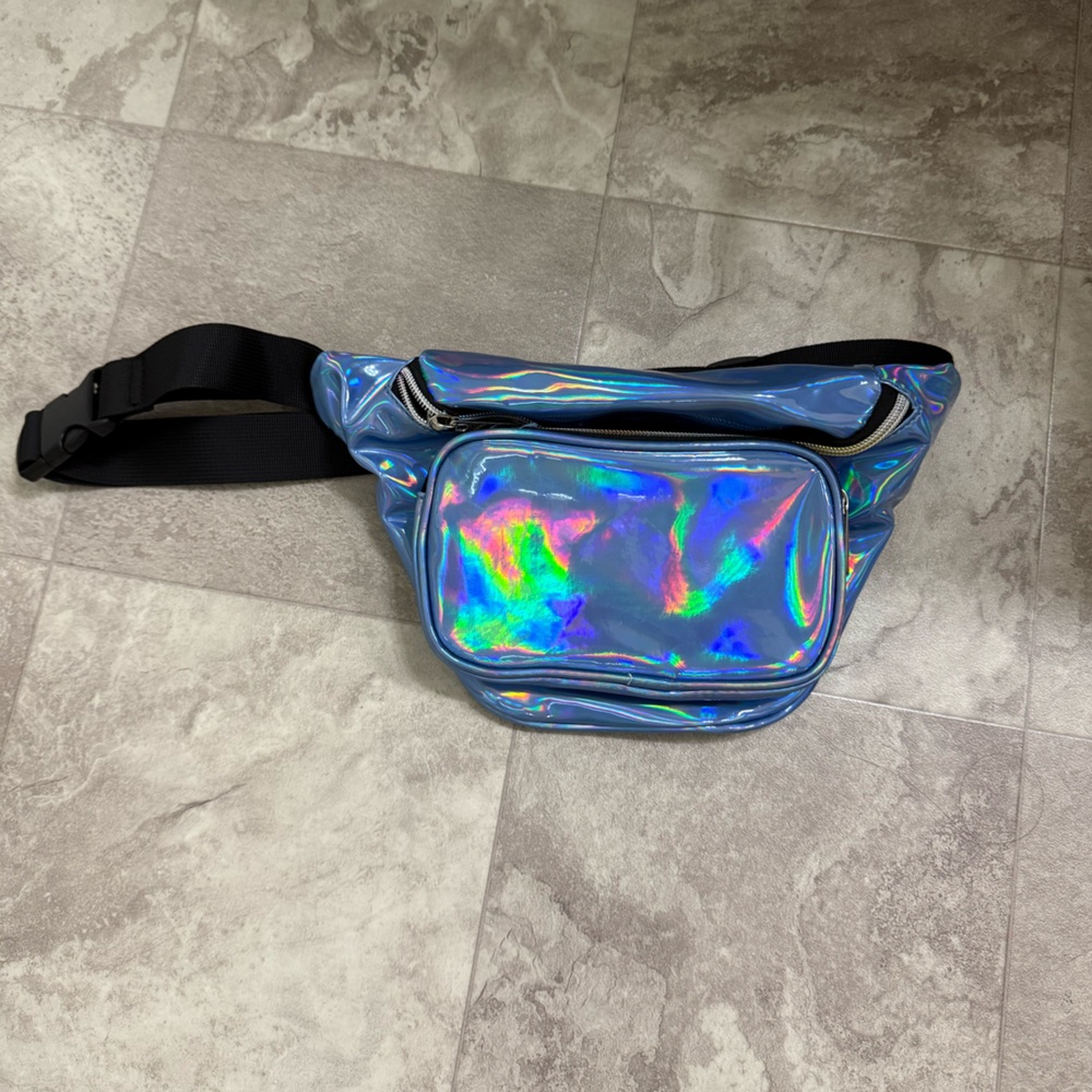 Holographic Blue  Crossbody Bag